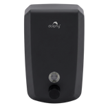 Dolphy 1000ml Manual Wall Mounted Soap Dispenser – Black Stainless Steel, Multi-Liquid Compatible for Bathrooms, Kitchens & Commercial Washrooms