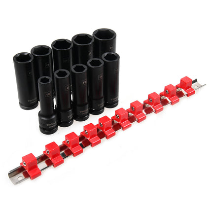 Trojan 10 Piece Deep Impact Socket Rail Set