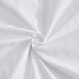 Dolphy Linen 50/50 Polycotton 10mm Satin Stripe White Commercial Doona Cover Set