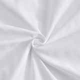 Dolphy Linen 50/50 Polycotton 10mm Satin Stripe White Commercial Sheet Set