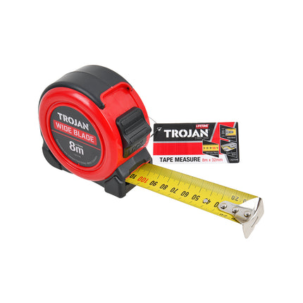 Trojan 8m Wide Blade Tape Measure