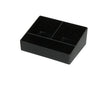 Black 3 compartment sachet holder