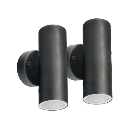 Brilliant Black Coolum Project Modern Wall Light LED - Twin Pack