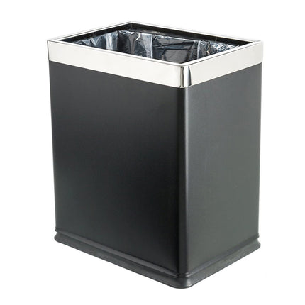 10 L Black Stainless Steel Dustbin