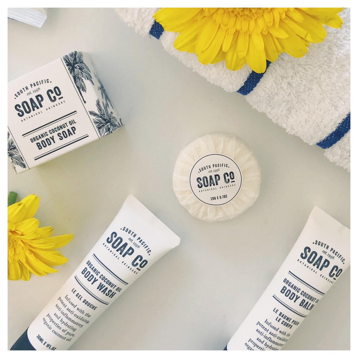 South Pacific Soap Co guest amenity range