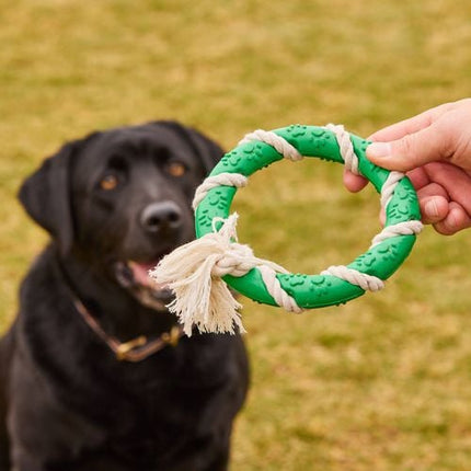 Happy Tails Eco Rope And Rubber Ring Toy