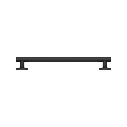 Evekare 600mm Black Towel Rail with Grab Rail