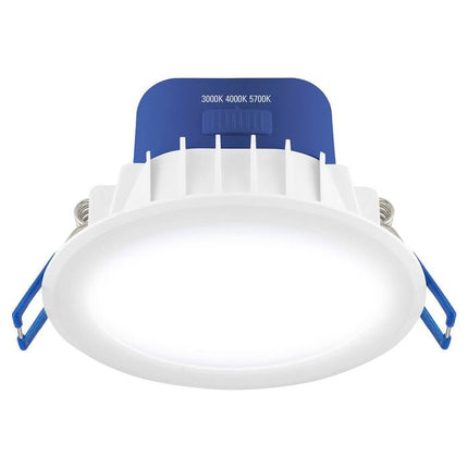 DETA 9W IP44 Tri-Colour Dimmable LED Downlight - 10 Pack