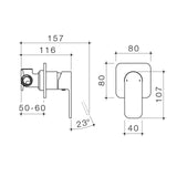 Caroma Luna Bath / Shower Mixer