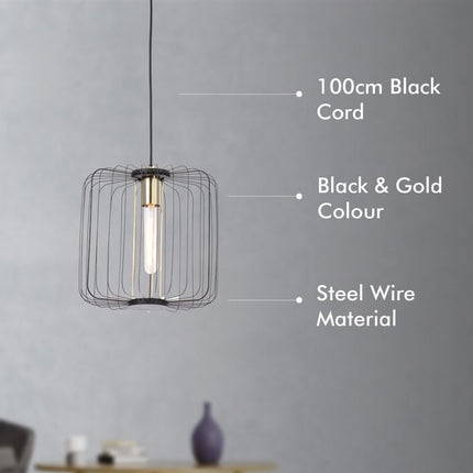 Verve Design 240V Leanne Wire Light Pendant