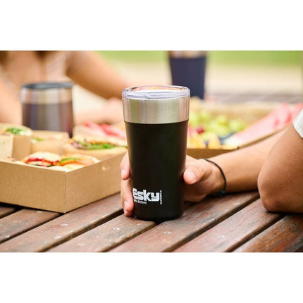 Esky 600ml Black Bells Coffee Tumbler