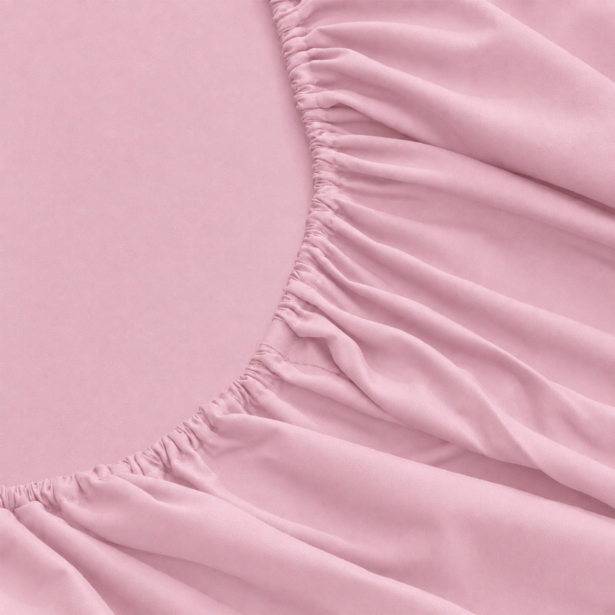 LinenCart Brushed Microfibre Fitted Sheet Set Pink.
