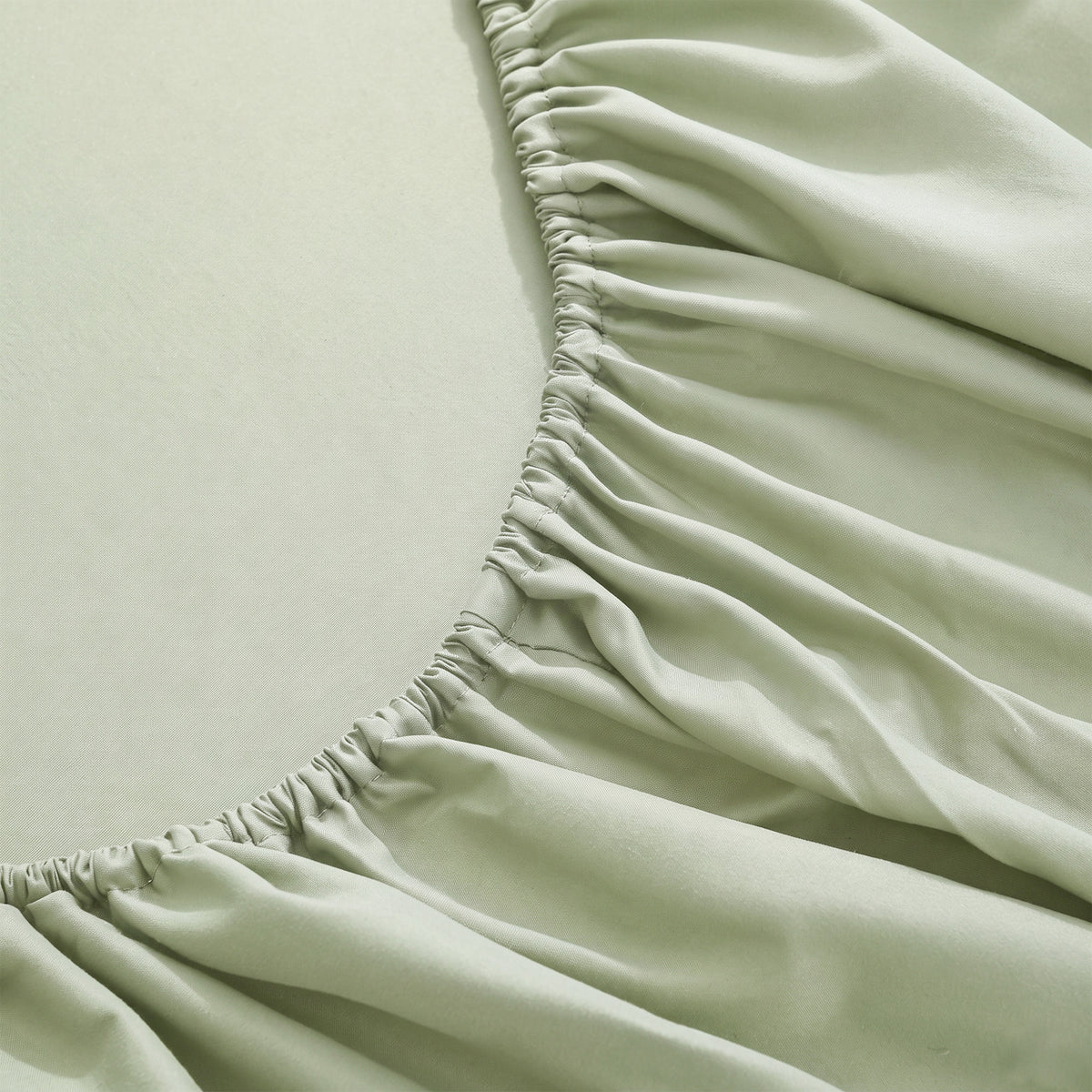 LinenCart Brushed Microfibre Fitted Sheet Set Green.