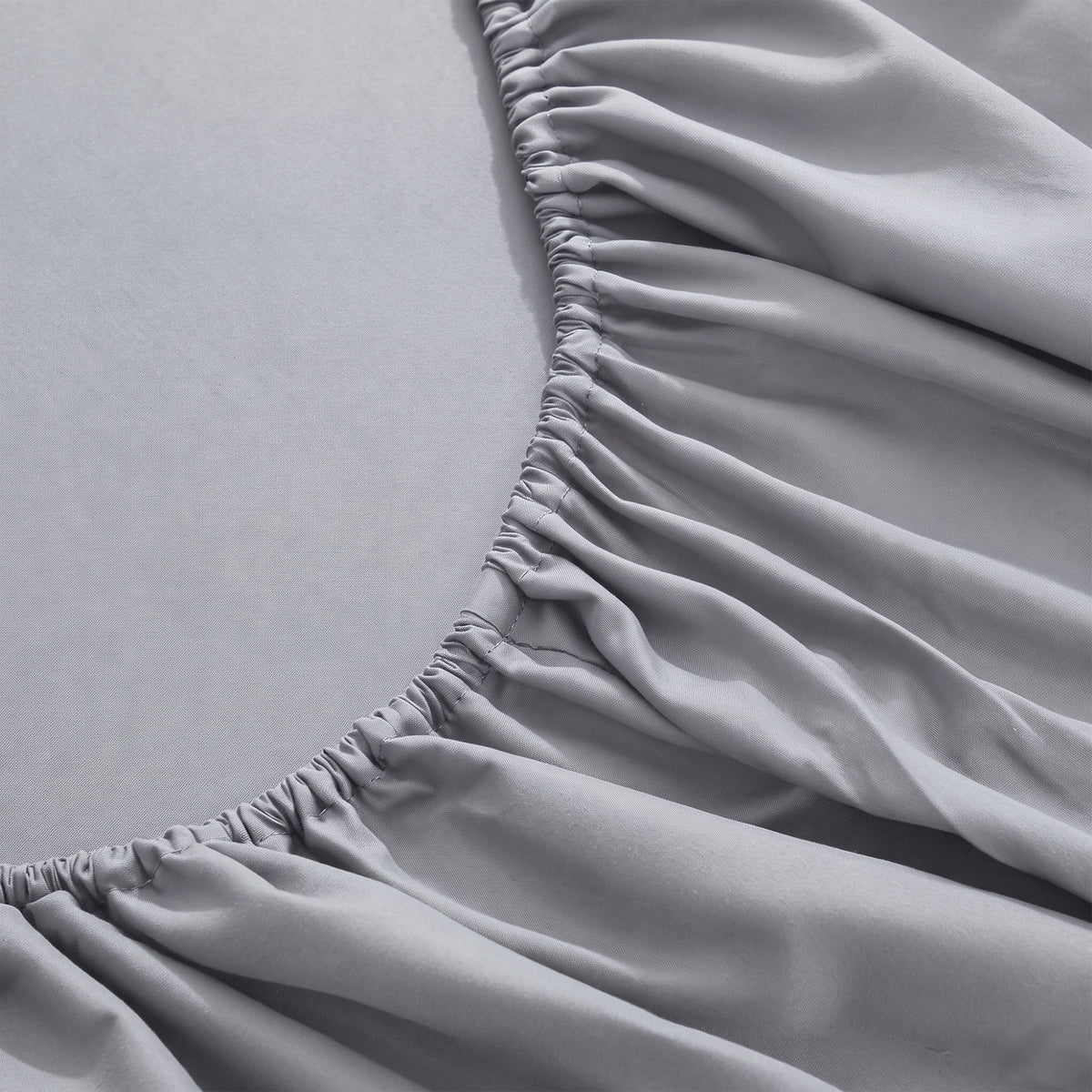 LinenCart Brushed Microfibre Fitted Sheet Grey.