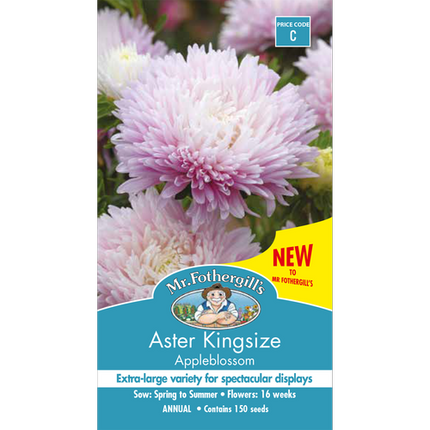 Mr Fothergill's Aster Kingsize Appleblossom