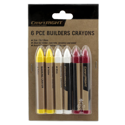 Craftright 6 Piece Builders Crayons