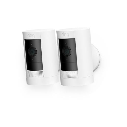 Ring White 3rd Gen Battery Stick Up Cam - 2 Pack