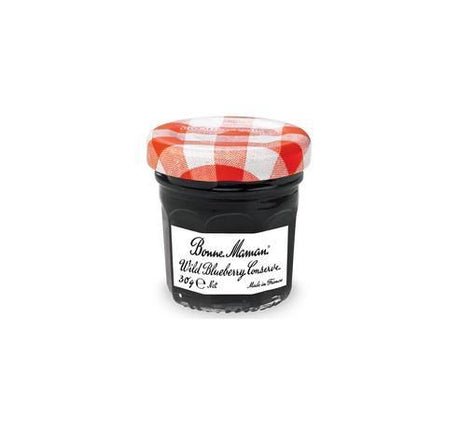 Bonne Maman blueberry jam 30g mini glass jar