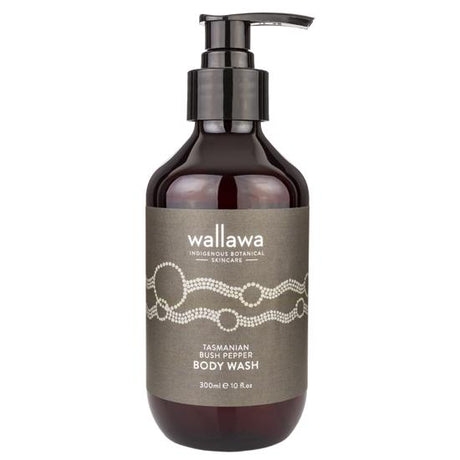 Wallawa Bush Pepper Body Wash 300ml Pump Bottle