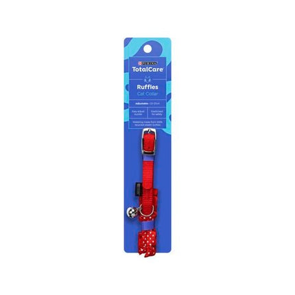 Purina Total Care Red Ruffles Fashion Cat Collar