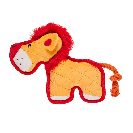 Happy Tails Tough Safari Lion Toy