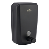 Dolphy 1000ml Manual Wall Mounted Soap Dispenser – Black Stainless Steel, Multi-Liquid Compatible for Bathrooms, Kitchens & Commercial Washrooms