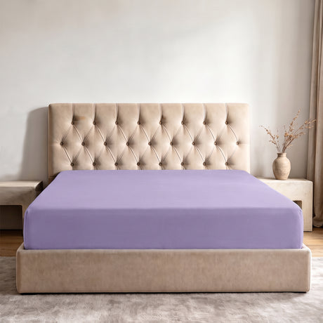 LinenCart Brushed Microfibre Fitted Sheet Lavender.