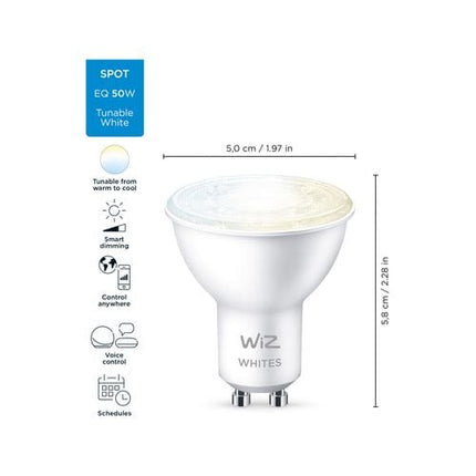 WIZ GU10 LED 345Lm Colour 4.9W Smart Spot