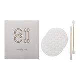 Rockstock vanity set sachet with cotton pads and cotton buds