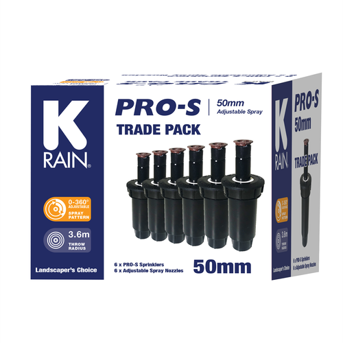 K-Rain Pro S 50mm Sprinkler Trade Pack - 6 pack