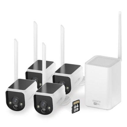 Swann MaxRanger 4K Solar Wireless Security System 4 Pack