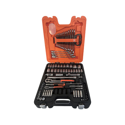 Bahco 1/4” And 1/2” 96 Piece Drive Combination Socket And Spanner Set