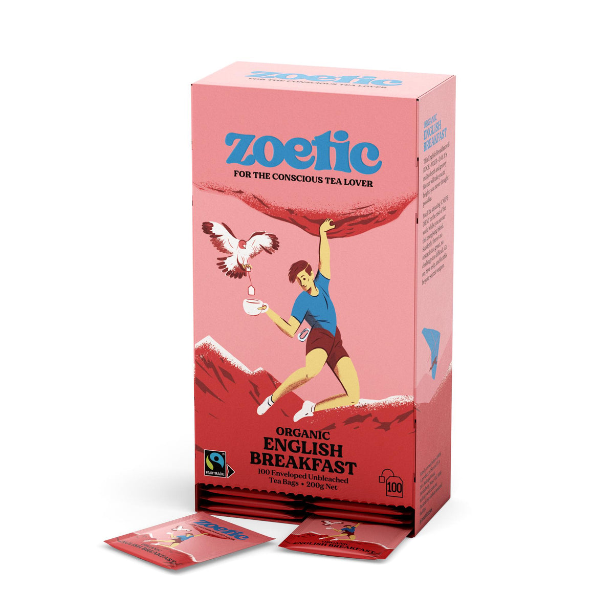 Zoetic english breakfast tea enveloped tea bags