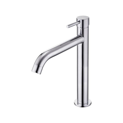 Mondella Chrome Resonance Curved Vessel Basin Mixer WELS 5 Star 6L/min