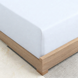 LinenCart Brushed Microfibre Fitted Sheet Set White.