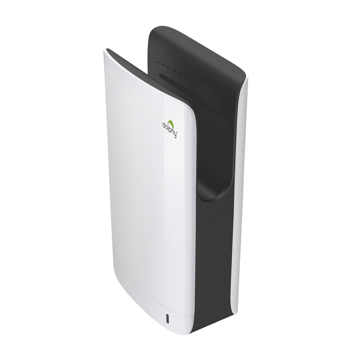 Dolphy Compact White Jet Hand Dryer with HEPA Filter – 92m/s Airflow, 7 Second Dry Time, 750W-1750W Adjustable, Quiet 70dB for Commercial Washrooms