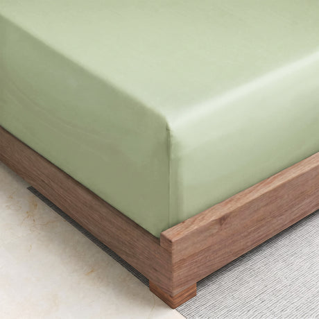 LinenCart Brushed Microfibre Fitted Sheet Set Green.