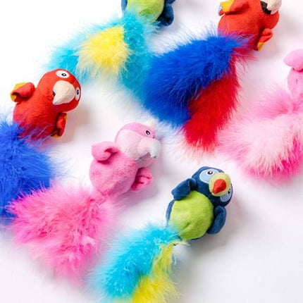 Paws & Claws 25 x 7 x 5cm Assorted Catsby Rattle Belly Bird Cat Toy