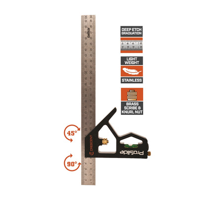 Crescent Lufkin 300mm Aluminium Combination Square