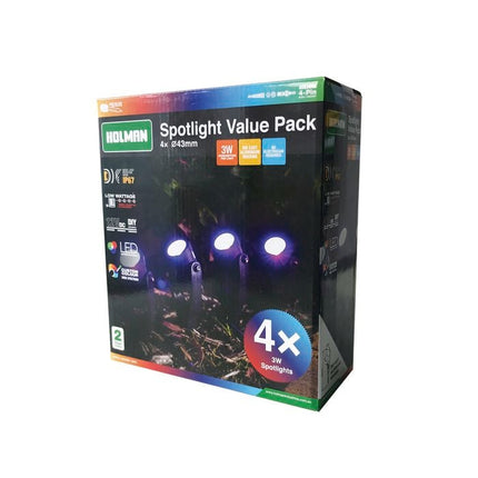 Holman 43mm RGB Colour Spotlight Value Pack