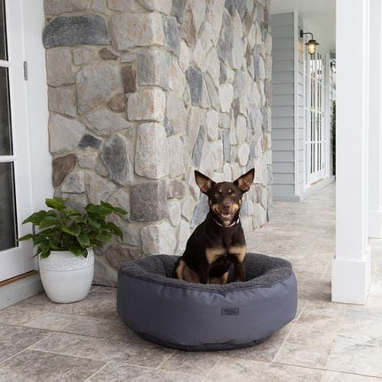 Baxter Bone Large Charcoal All In One Donut Pet Bed