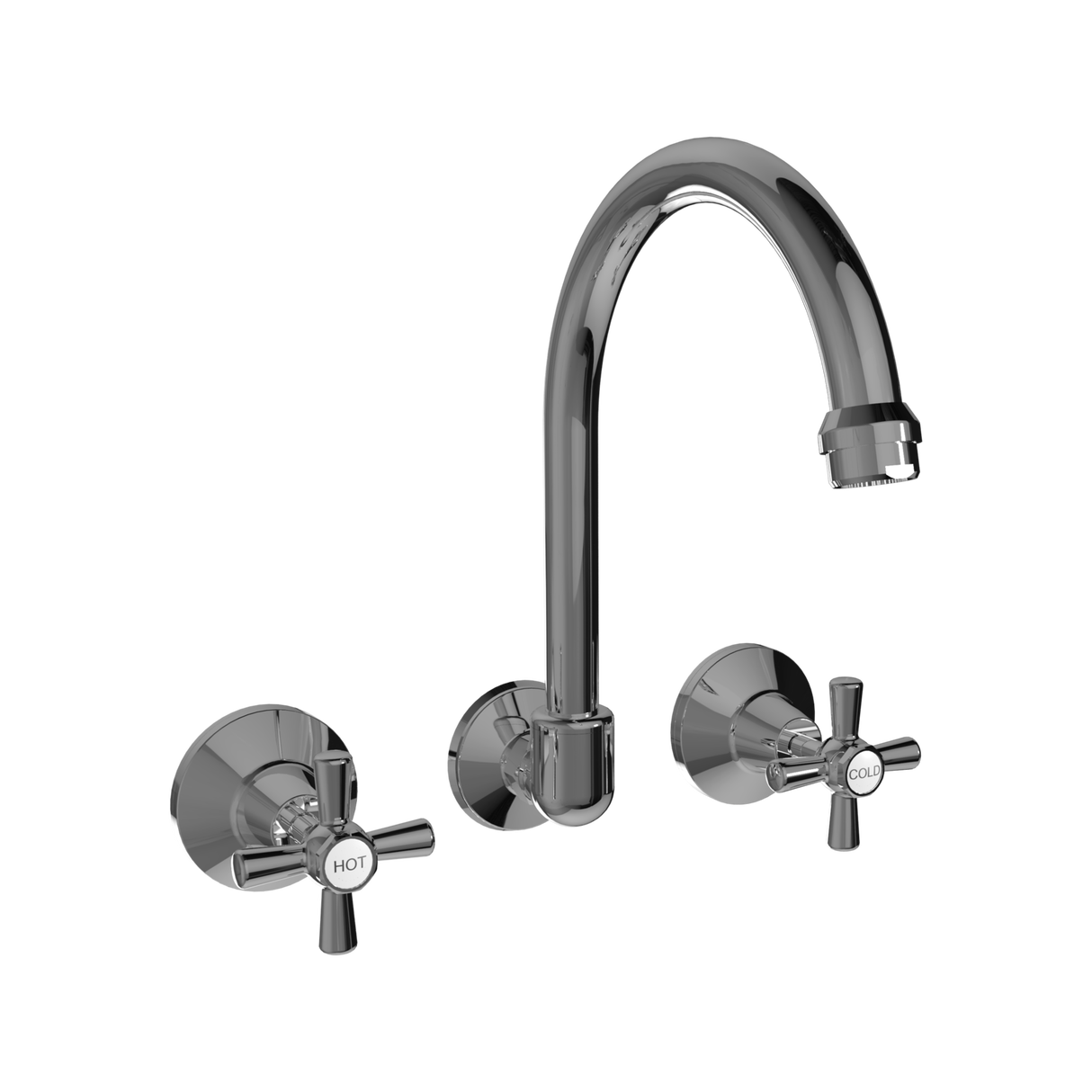 EZYFIX Classic Retrofit Wall Sink / Laundry Set WELS 4 Star 7.5L/min Chrome