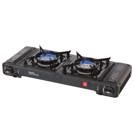 Gasmate Butane Twin Stove with Hotplate & Pot Set