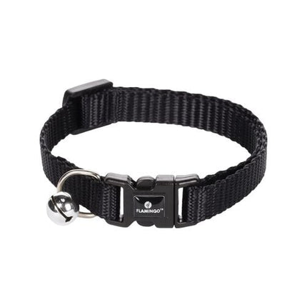 Flamingo Ziggi 20-35cm Black Cat Collar