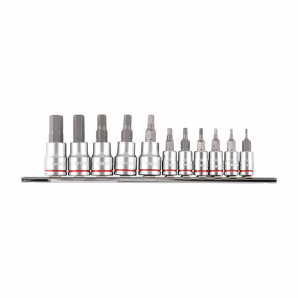 Kincrome 1/4" & 3/8" Drive Imperial Hex Socket Set - 11 Piece