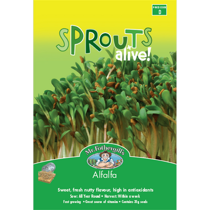 Mr Fothergills Sprouts Alive Alfalfa Seeds