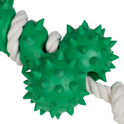 Happy Tails Eco Rope And Rubber Bone Toy