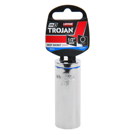 Trojan 22mm 1/2" Drive Deep Loose Socket TJQ28431