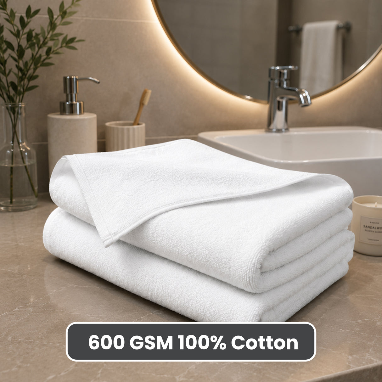 Linencart 5 Star Bath Towel Set — Premium Cotton Towels & Mats