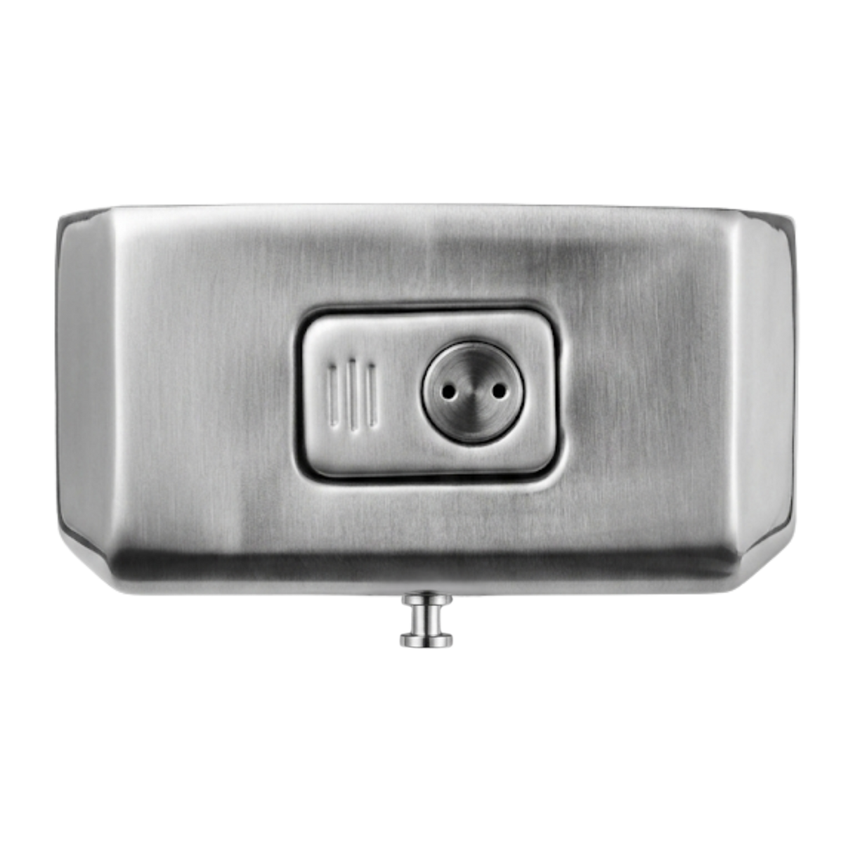 Dolphy 1000ml Manual Stainless Steel Soap Dispenser – Silver, Wall Mounted, Multi-Liquid Compatible for Bathrooms, Kitchens & Commercial Use